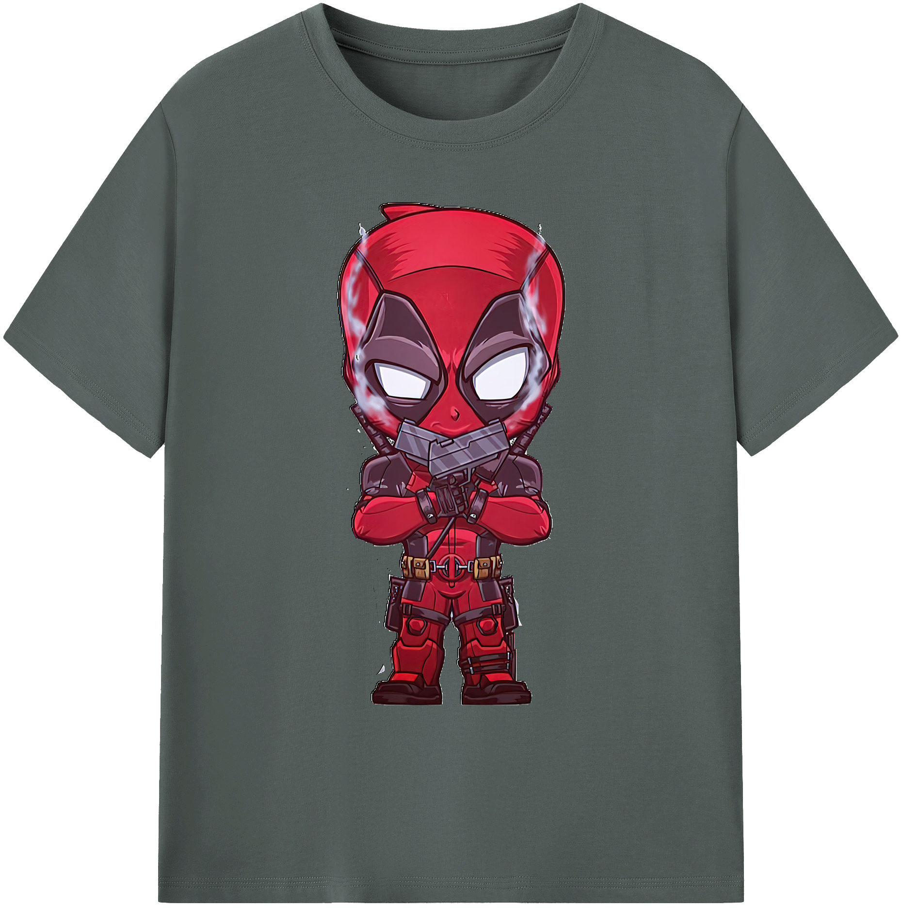 （画像用） Deadpool デッドプール 綿100％ メンズ半袖Tシャツ｜肌触りやわらか＆通気性